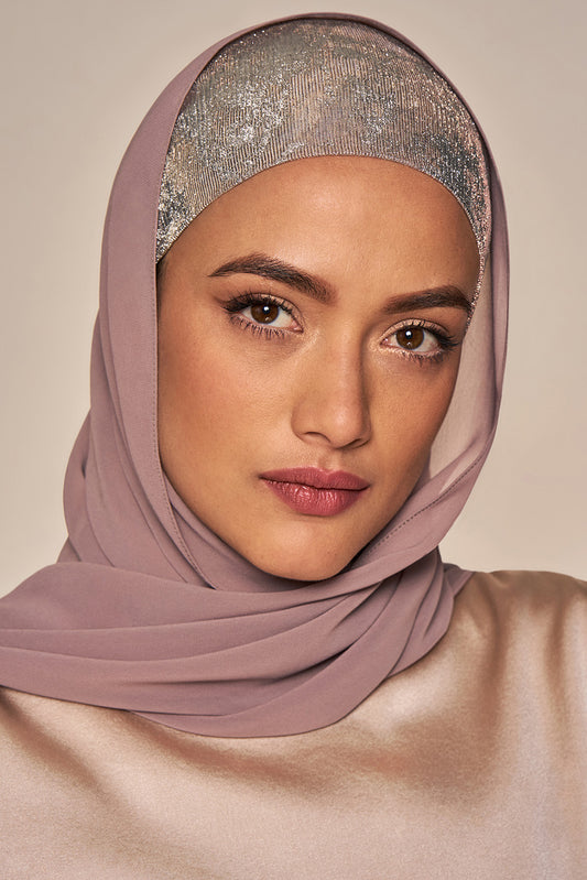 Metallic Underscarf - Brushed Platinum