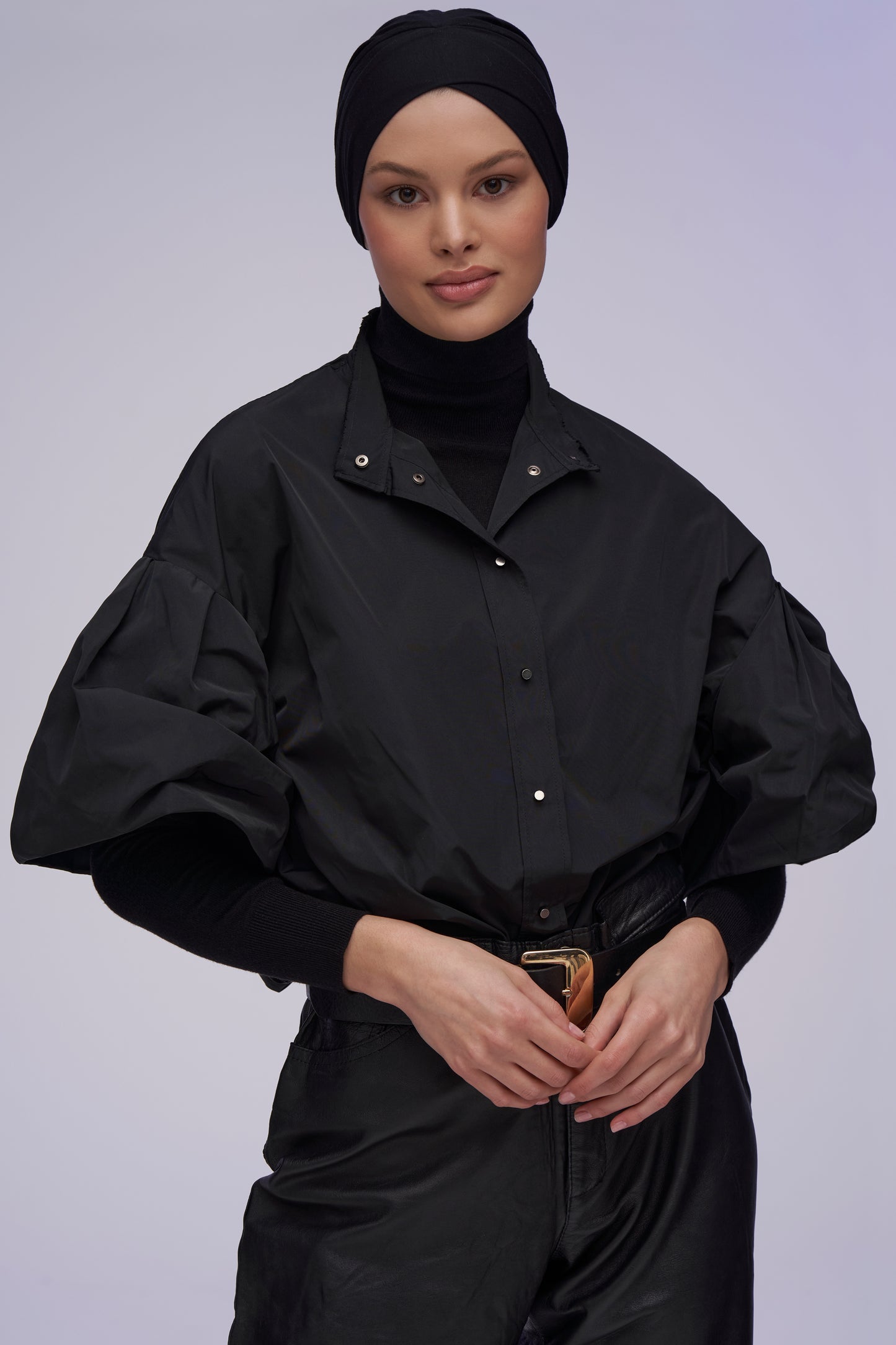 Criss–Cross Underscarf - Black