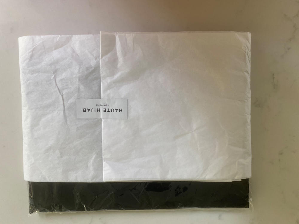 Everyday Chiffon Hijab - Black - Customer Photo From Danish K.