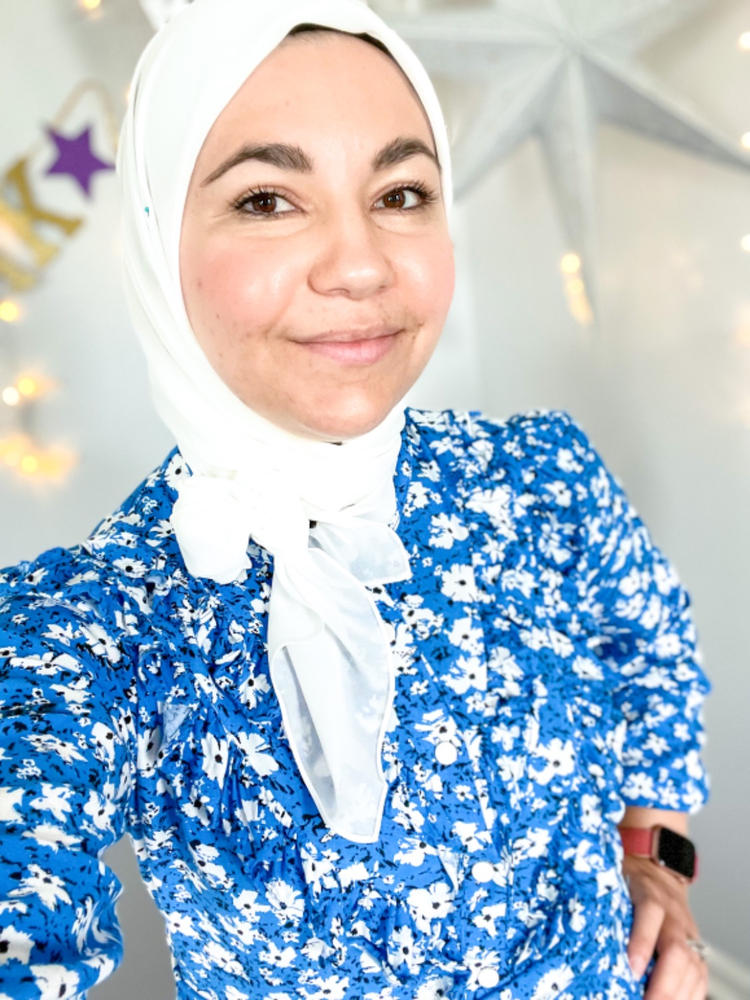 Everyday Chiffon Hijab - Winter White - Customer Photo From Selma Muharemovi