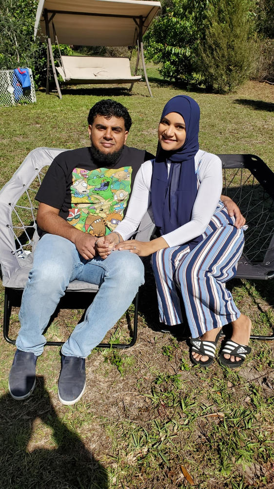 Everyday Chiffon Hijab - Navy - Customer Photo From Abi Ghafoor