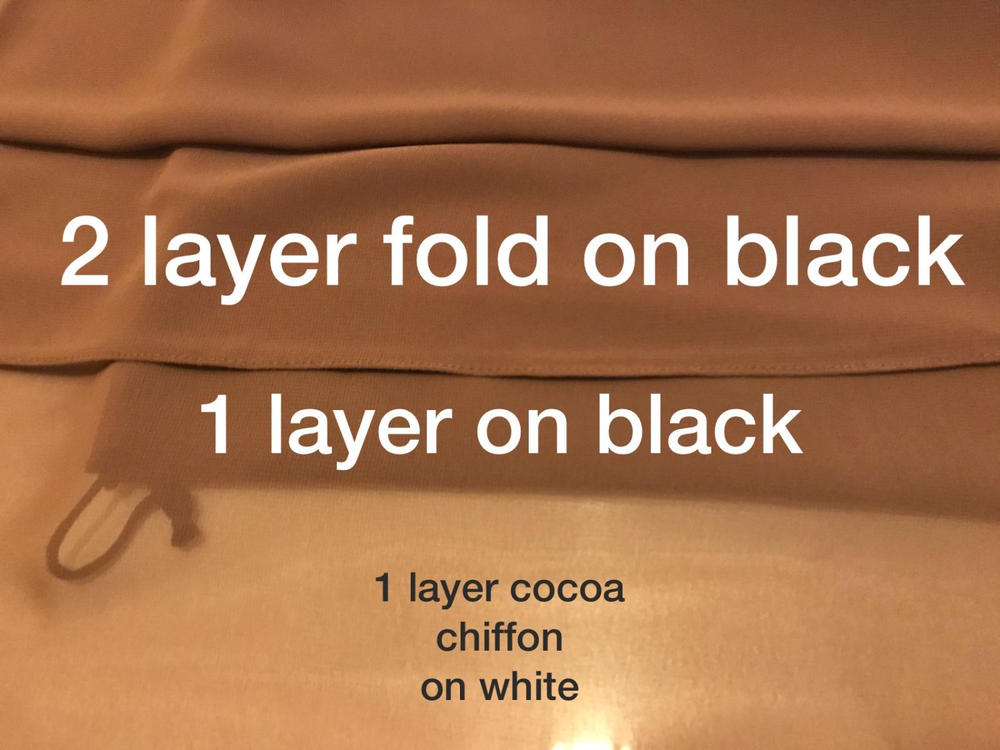 Everyday Chiffon Hijab - Cocoa - Customer Photo From Sarah