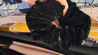Haute Hijab Large Velvet Shaping Scrunchie – Black Review