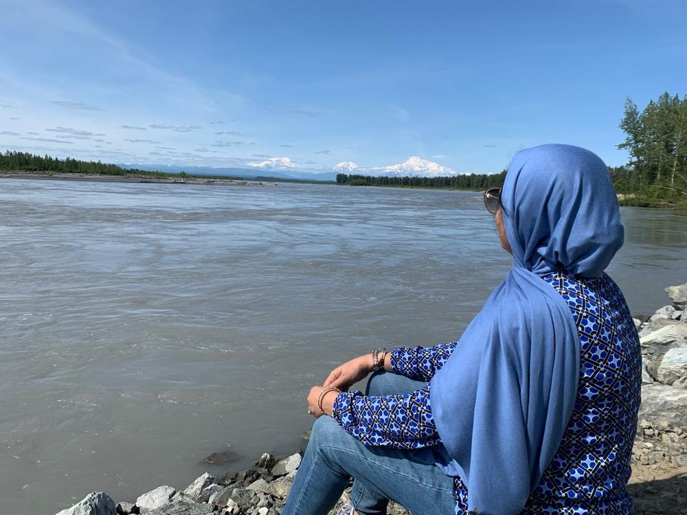 Premium Jersey Hijab - French Blue - Customer Photo From Anjum J.