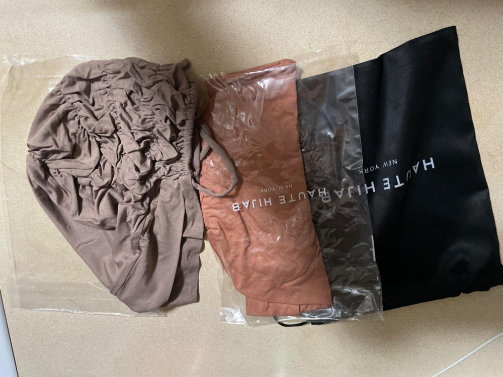 Criss–Cross Underscarf - Mushroom - Customer Photo From Umida S.