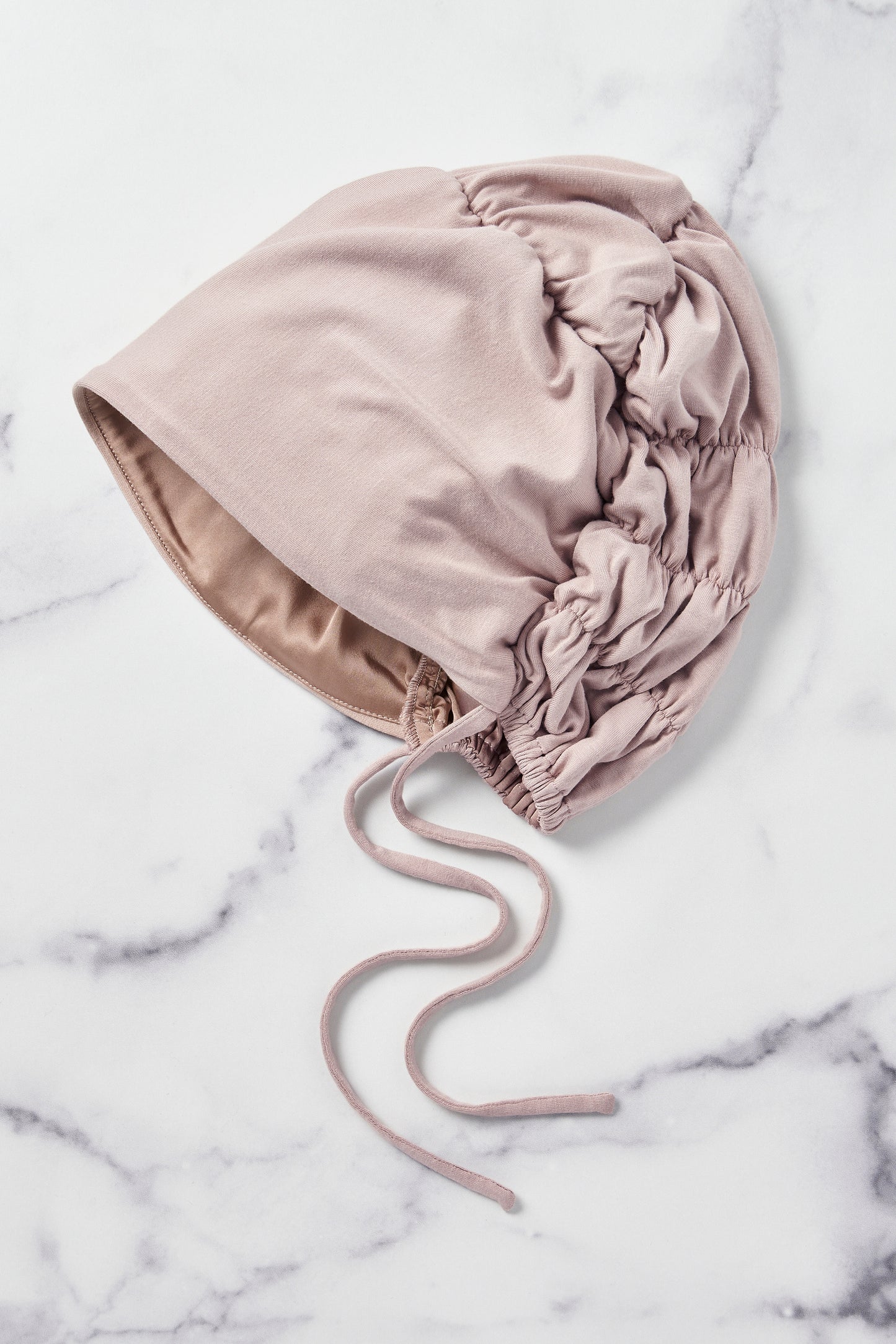 Silk-Blend Satin Underscarf - Mink