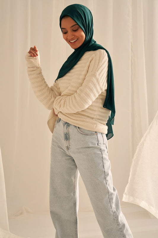 Everyday Chiffon Hijab - Forest Green