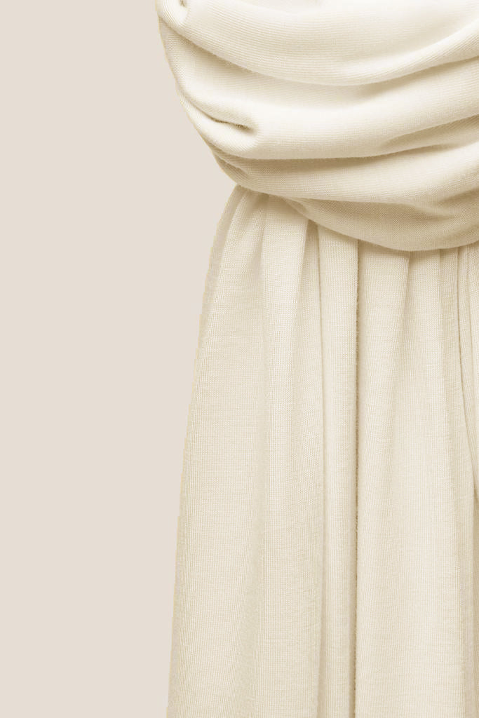 Premium Jersey Hijab - Ivory