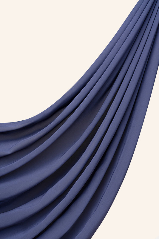 Everyday Chiffon Hijab - Nautical Blue