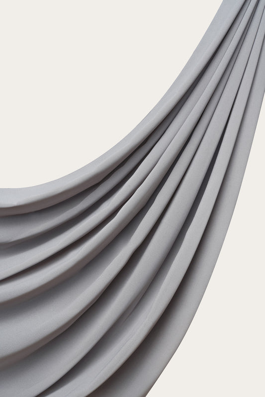 Recycled Chiffon Hijab - Graphite